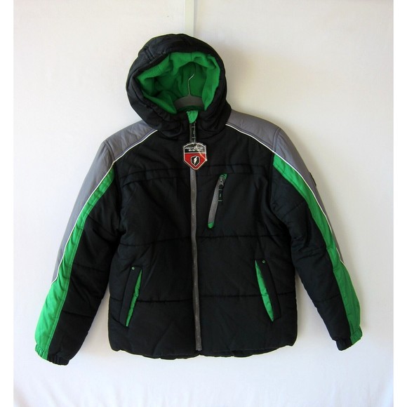 NWT Protection System Boys Hooded Fleece Lined Jacket Water Resistant Size 14/16 - Picture 1 of 9